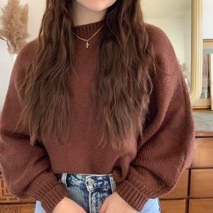 Garage brown sweater